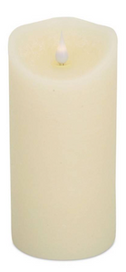 (19367) 7" Ivory Flameless Pillar Candle