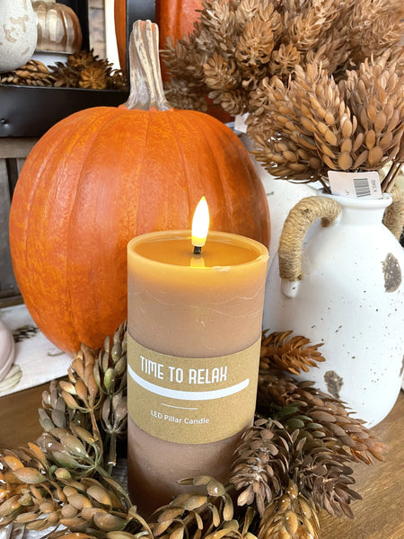 Carmel LED Pillar Candle