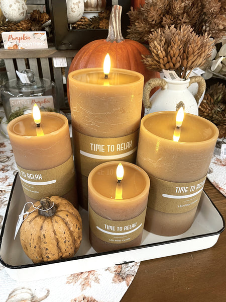 Carmel LED Pillar Candle
