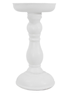 White Wooden Candle Holder