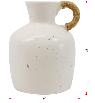 Stoneware Jug W/ Rope Handle(s)- 3 styles