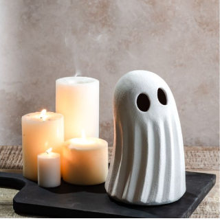 Matte White Ghost Decor