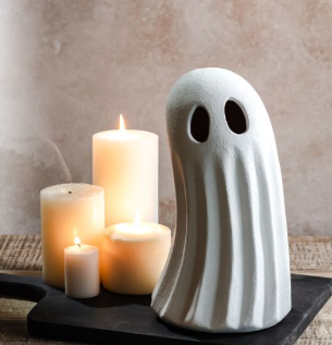 Matte White Ghost Decor