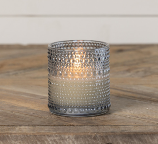 Grey Dotted Glass 3D Flame - 3 sizes