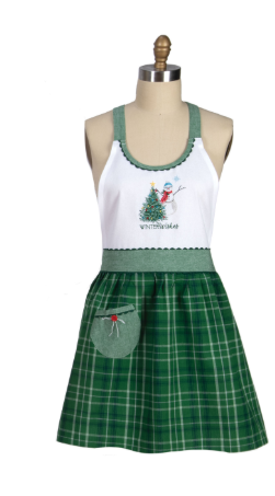 Snowmen Evergreen Kitchen Textile Collection