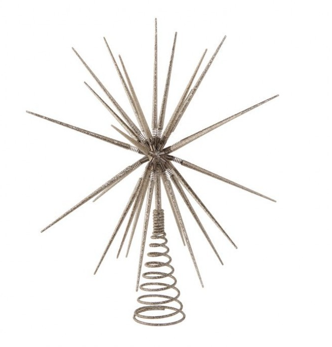 Starburst Tree Topper Silver Jentrie Home Decor Store