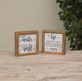 Wooden Mother Inspiration Signs