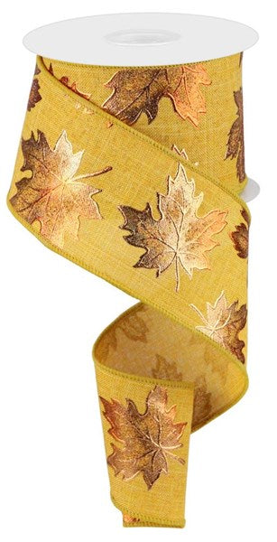 Foil Maple Leaf on Royal (two colors)