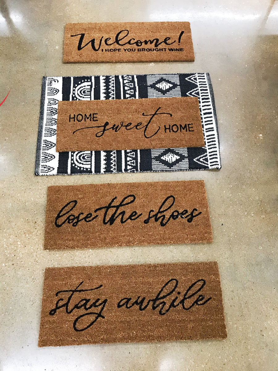 Stay Awhile Doormat, Home Doormat, Front Door Mat