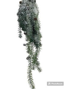Snowy Long Pine/Pinecone Spray
