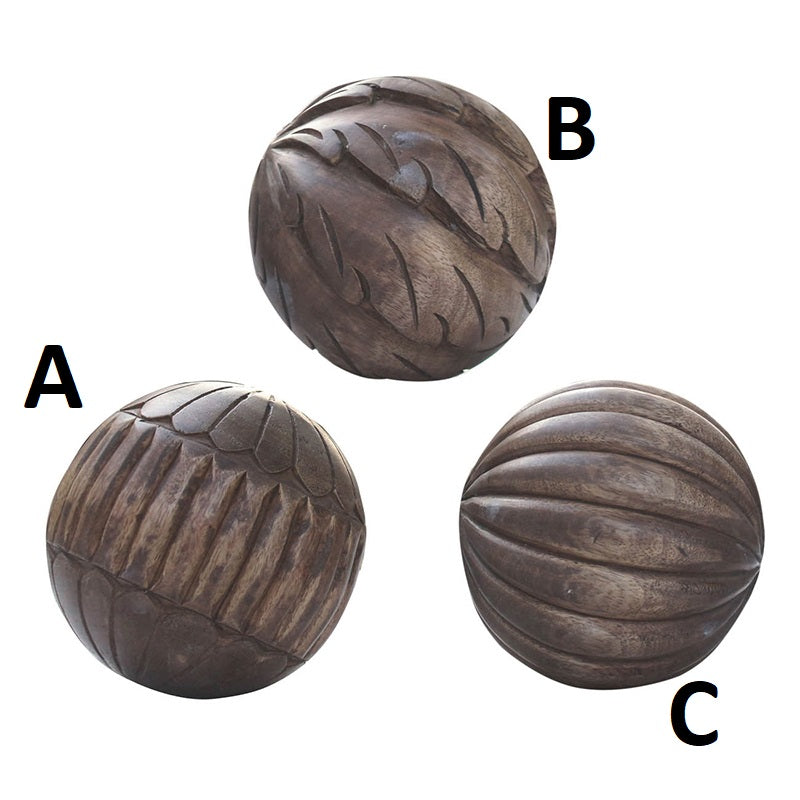 Mango Wood Sphere (3 styles)