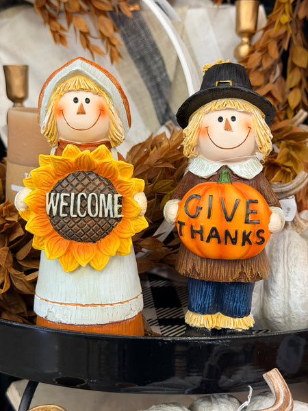 Poly Lady Scarecrow Pilgrim
