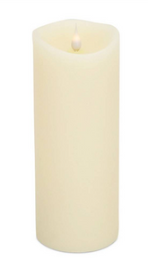 (5068) 9" Ivory Flameless Pillar Candle