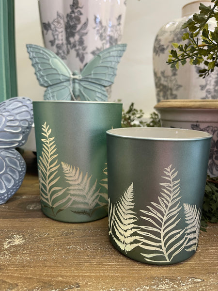Fern Glass Jars (2 sizes)