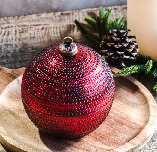 Red Dots Ornament Jar (2 sizes)