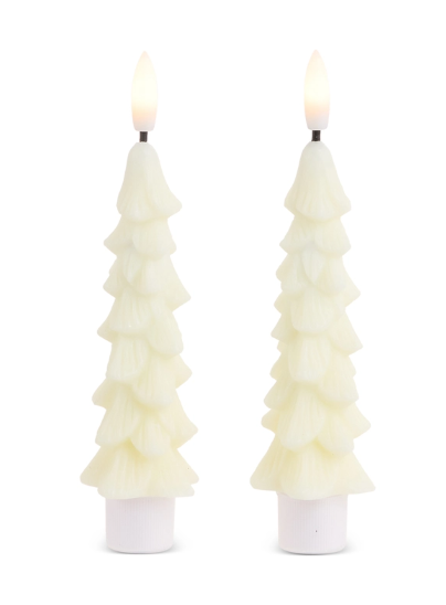 Ivory Tree Taper Candles (2 sizes)