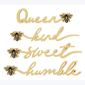 Bee Cutout Word Sign (4 styles)
