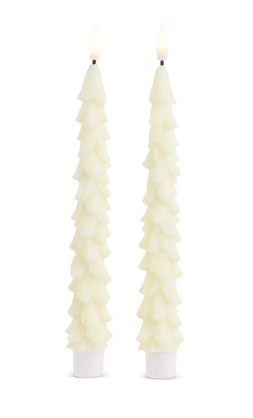 Ivory Tree Taper Candles (2 sizes)