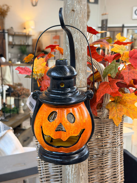 Jack O Lantern with Hat & Handle