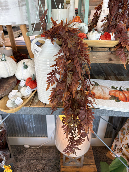Fern Leaf Hanging Bush - Rust