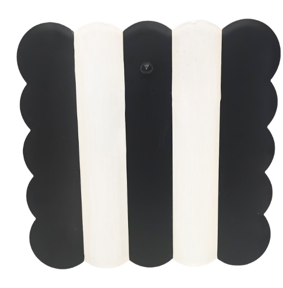 Black & Cream Scallop Display Board