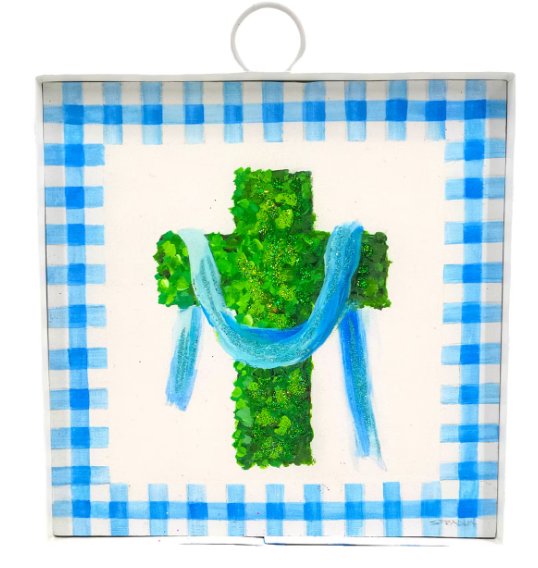 Blue Boxwood Cross Gallery