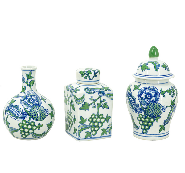 Blue Green Floral Collection