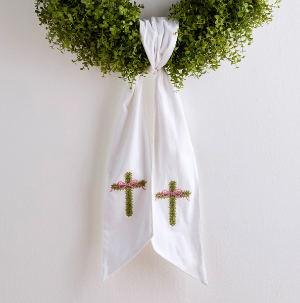 Cross Wreath Sash