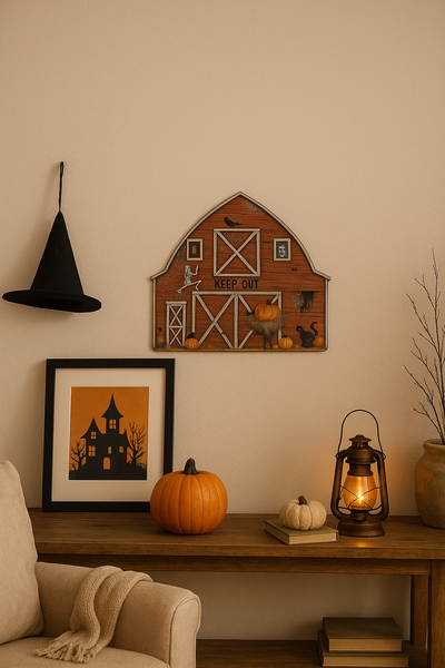 Haunted Barn Sign