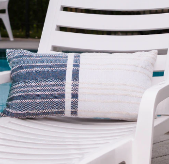 Woven Geo Teal Pillow Collection (2 styles)