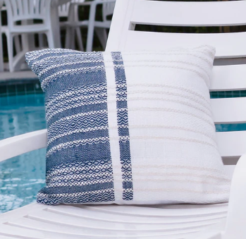 Woven Geo Teal Pillow Collection (2 styles)