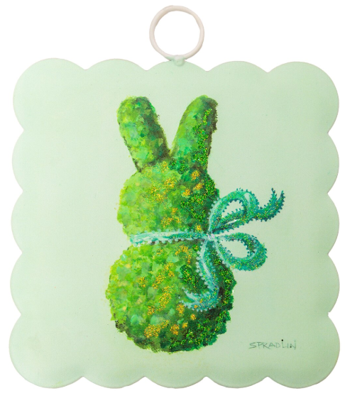 Scallop Green Boxwood Bunny Gallery