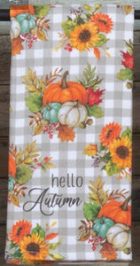 Hello Autumn Terry Towel