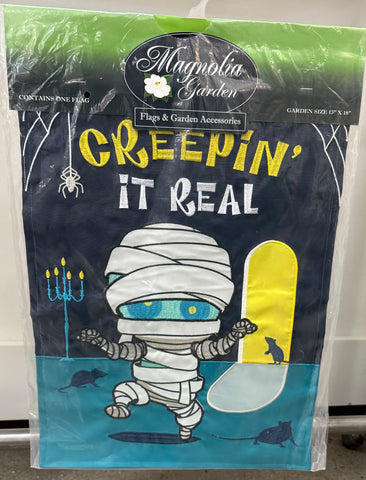 Creepin' it Real Garden Flag
