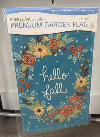 Hello Fall Garden Flag