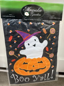 Boo Y'all Ghost Garden Flag