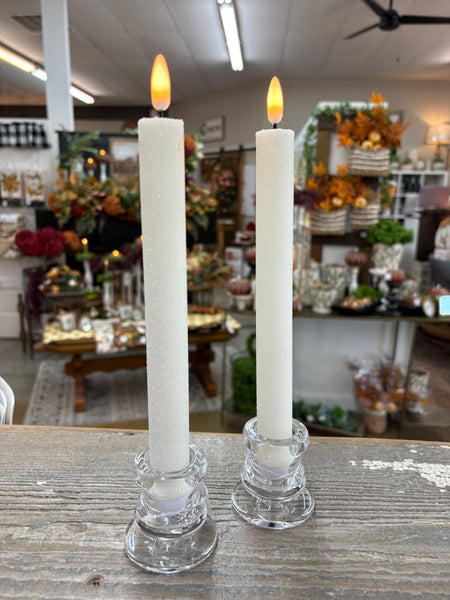 Cream Shimmer Taper Candles (3 sizes)