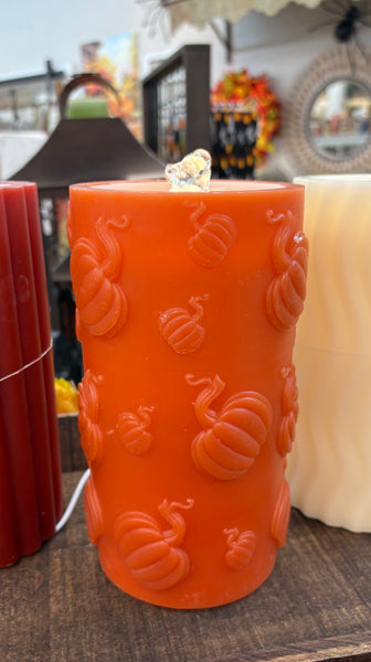 Pumpkins LED Water Fountain Candle