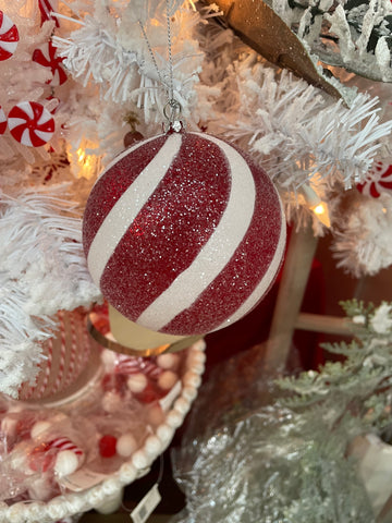 Iced Candy Ball Ornament