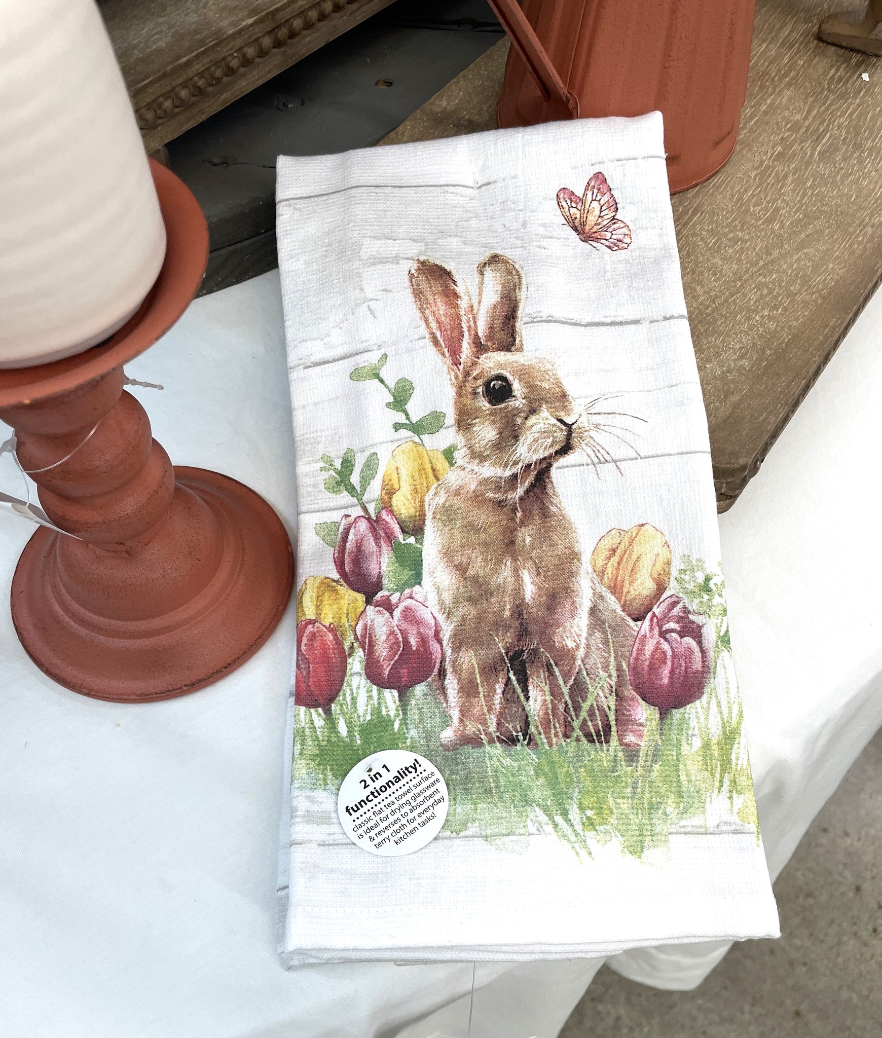 Tulip Bunny Terry Towel