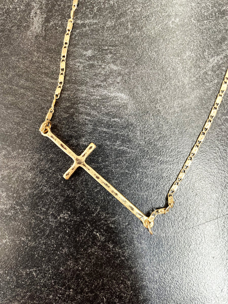 Carmi Delicate Cross Necklace