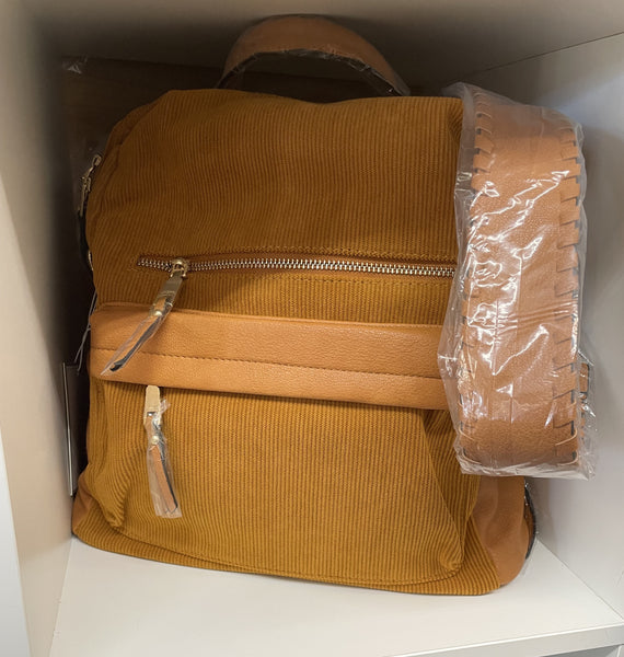 Amelia Suede Backpack Corduroy