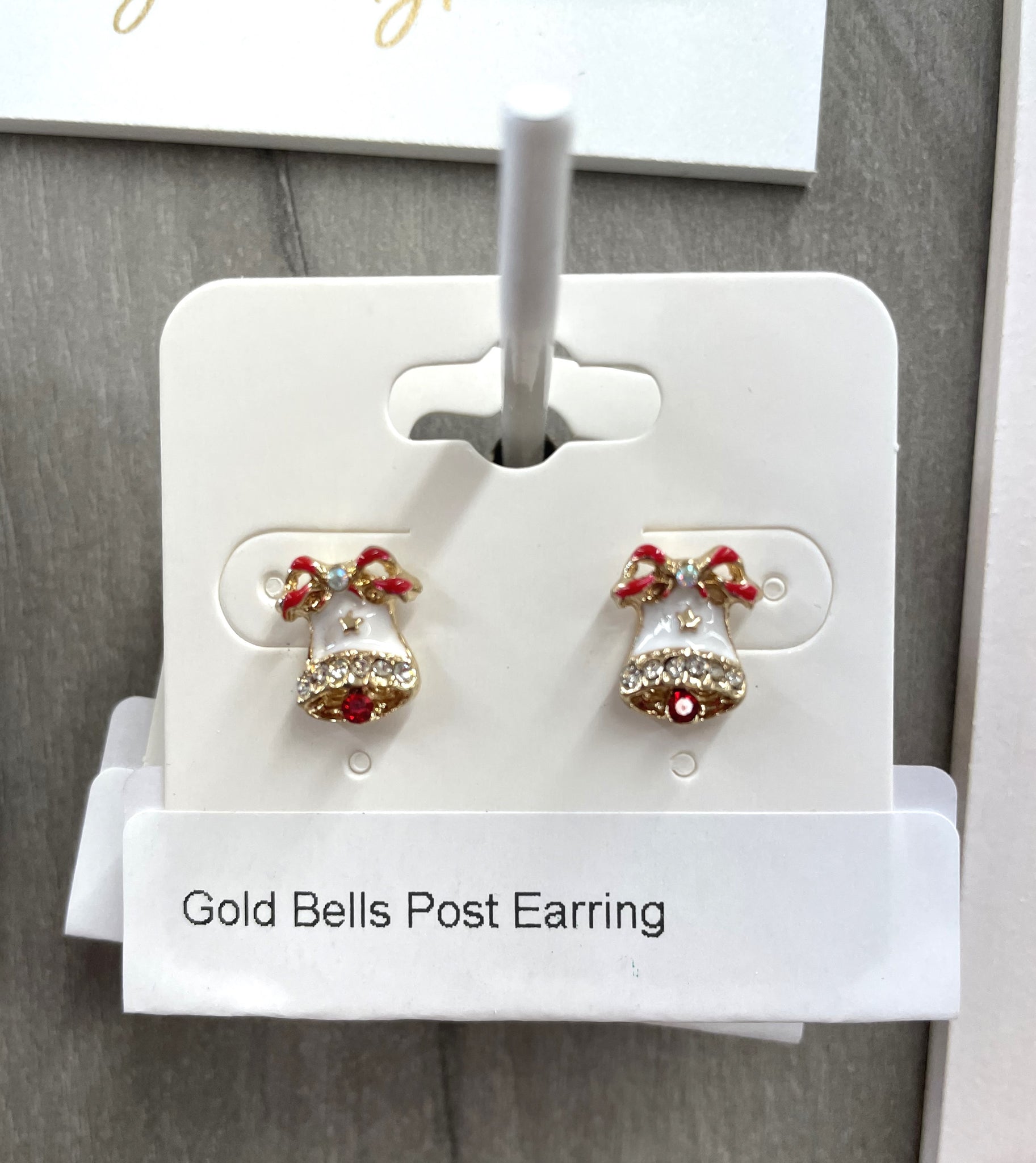 Gold Bells Post Earring