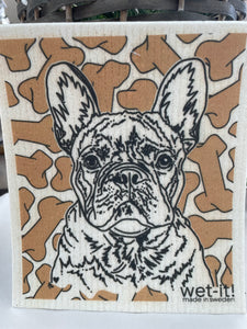 Frenchie Swedish Dishcloth