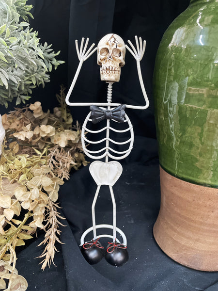 Metal Skeleton w/ Hands Up