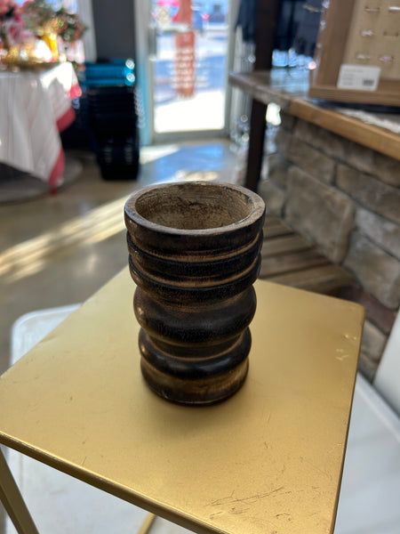 Dark Wood Vase