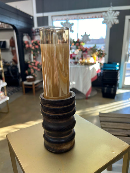 Dark Wood Vase