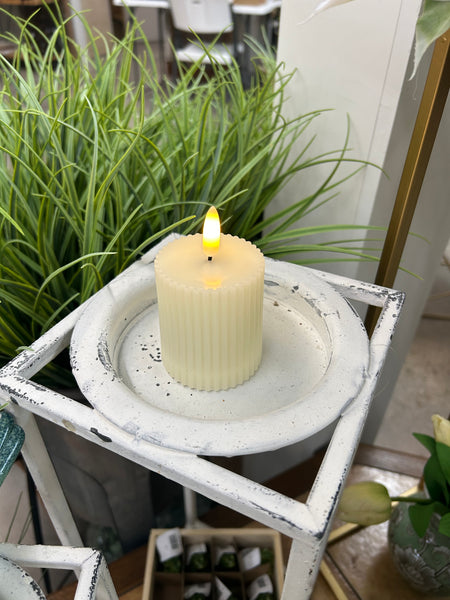 Outdoor 3D Flame Fluted Candle