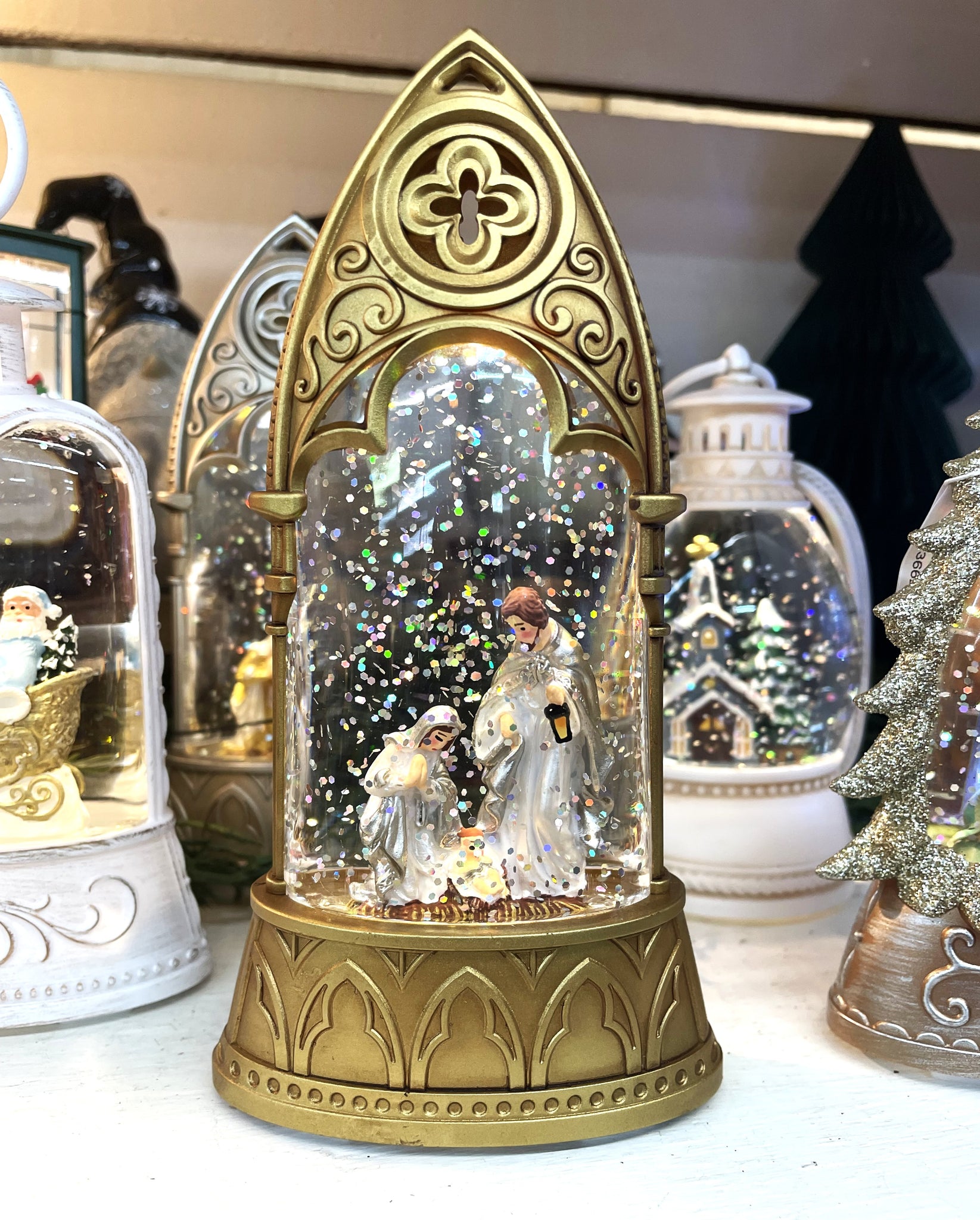 Lighted Holy Family Arch