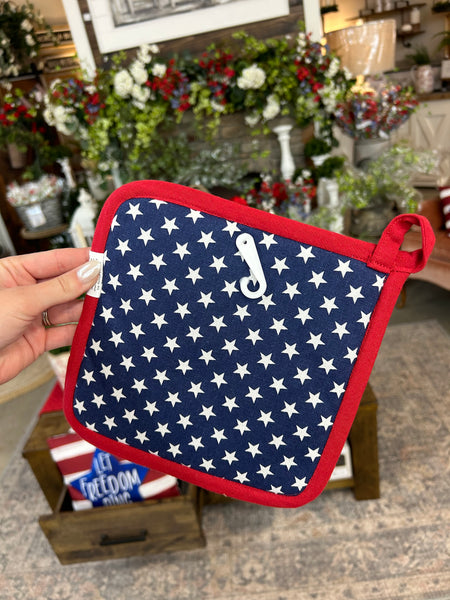 USA Embroidered Potholder